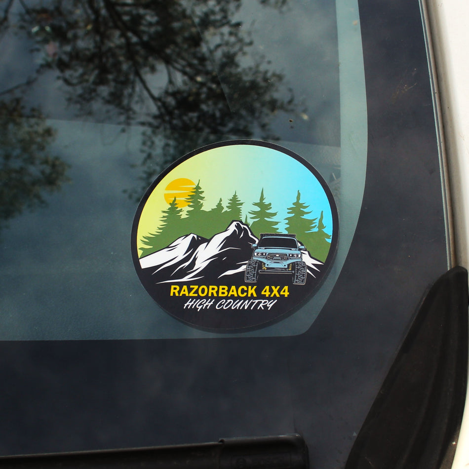 'High Country' - Mountains Sticker (In Stock)
