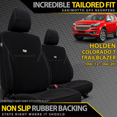 Holden Colorado 7/Trailblazer Neoprene 2x Front Seat Covers (Available)-Razorback 4x4