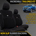 Holden Colorado RG Neoprene 2x Front Seat Covers (Available)-Razorback 4x4