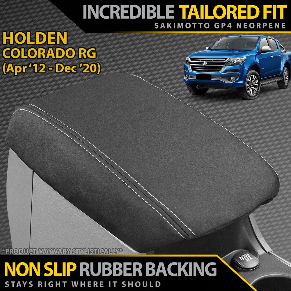 Holden Colorado RG Neoprene Armrest Console Lid (Available)-Razorback 4x4