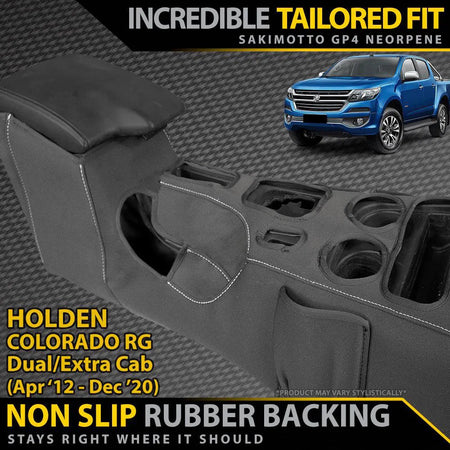 Holden Colorado RG Neoprene Centre Console Organiser (In Stock)-Razorback 4x4