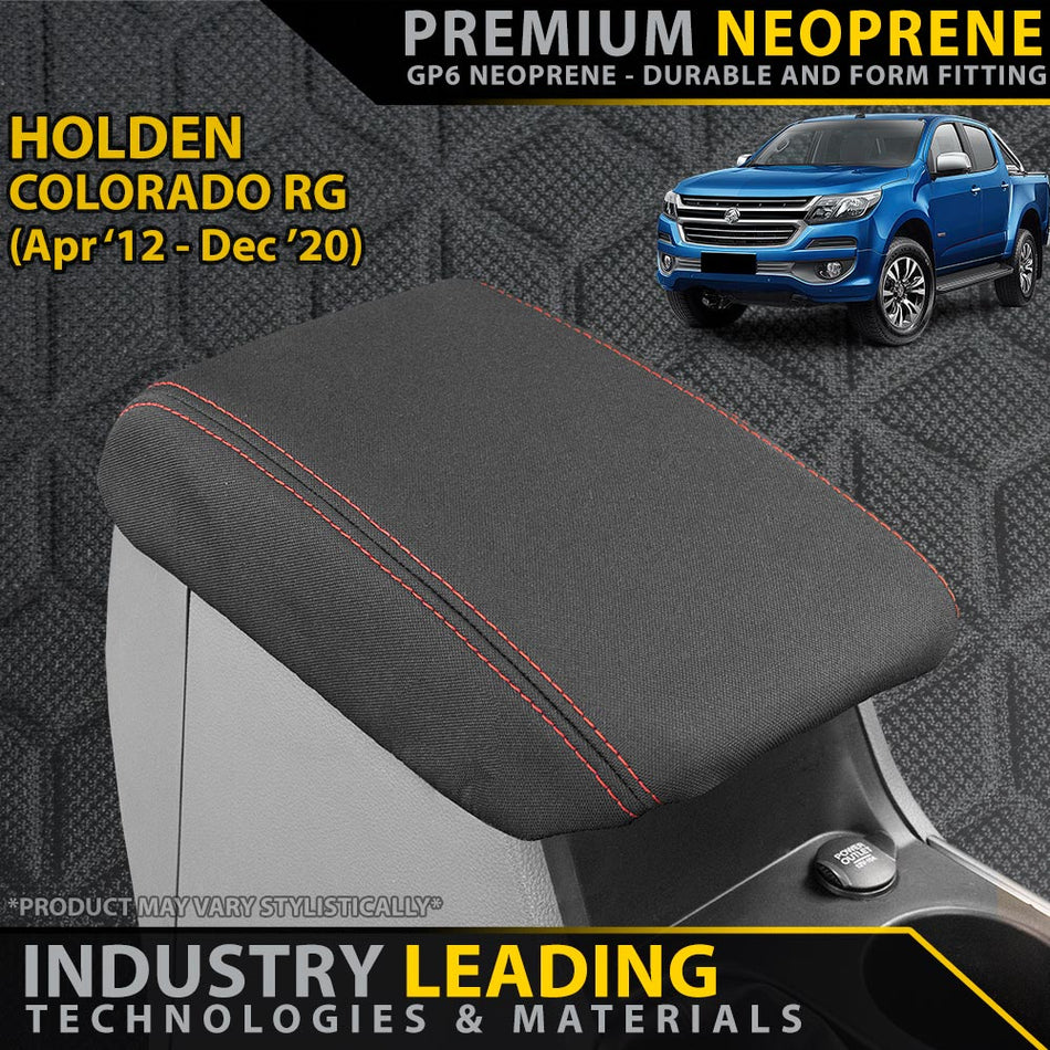 Holden Colorado RG Premium Neoprene Console Lid (Made to Order)-Razorback 4x4