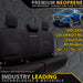 Holden Colorado RG Premium Neoprene Rear Row Seat Covers (Made to Order)-Razorback 4x4