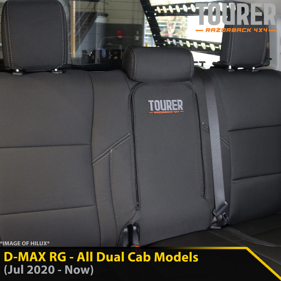 Isuzu D-MAX RG Tourer Rear Row Seat Covers (Made to Order)-Razorback 4x4