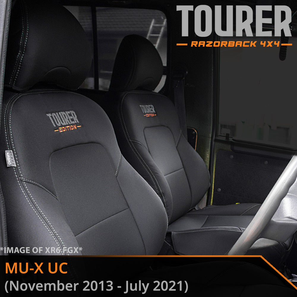 Isuzu MU-X UC Tourer 2x Front Row Seat Covers (Made to Order)