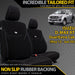 Isuzu D-MAX RT Neoprene 2x Front Seat Covers (Available)-Razorback 4x4