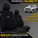 Isuzu D-MAX RT Neoprene 2x Front Seat Covers (Available)-Razorback 4x4