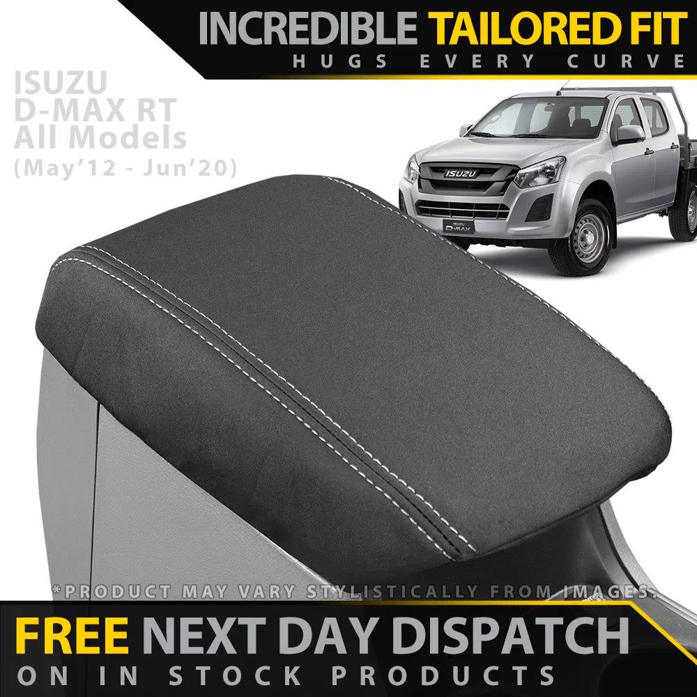 Isuzu D-MAX RT Dual Cab Neoprene Armrest Console Lid (In Stock)-Razorback 4x4