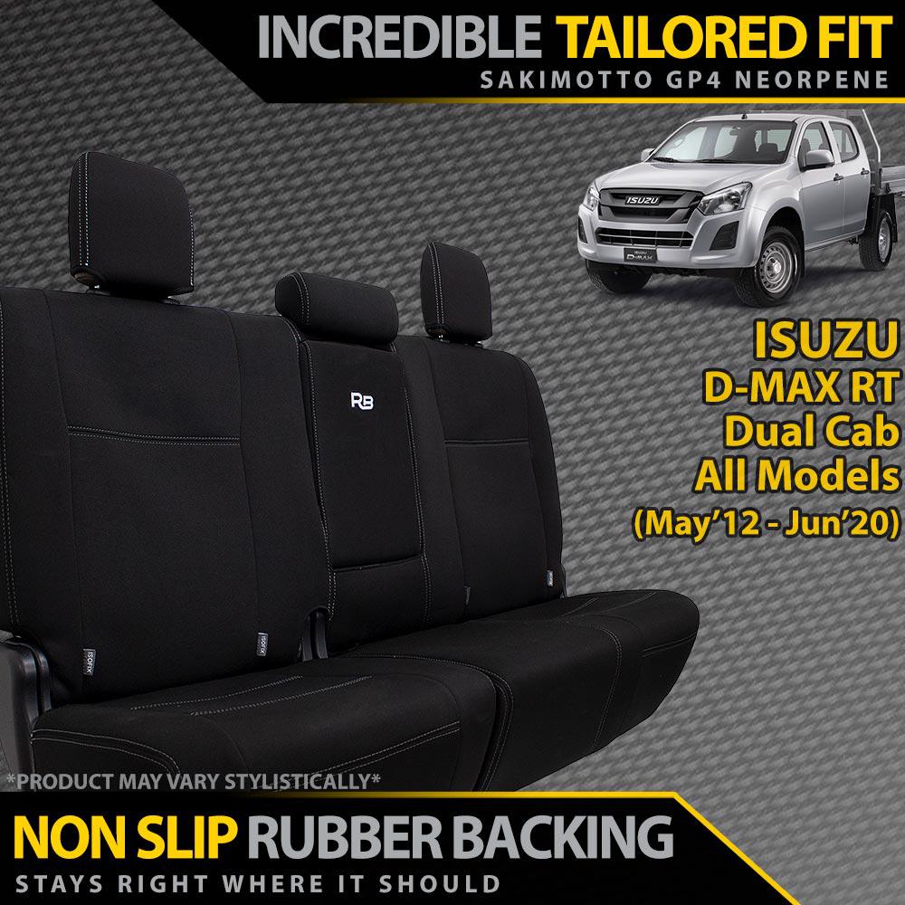 Isuzu D-MAX RT Neoprene Rear Row Seat Covers (In Stock)-Razorback 4x4