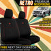 Isuzu D-MAX RT Retro Premium Neoprene 2x Front Seat Covers (In Stock)-Razorback 4x4