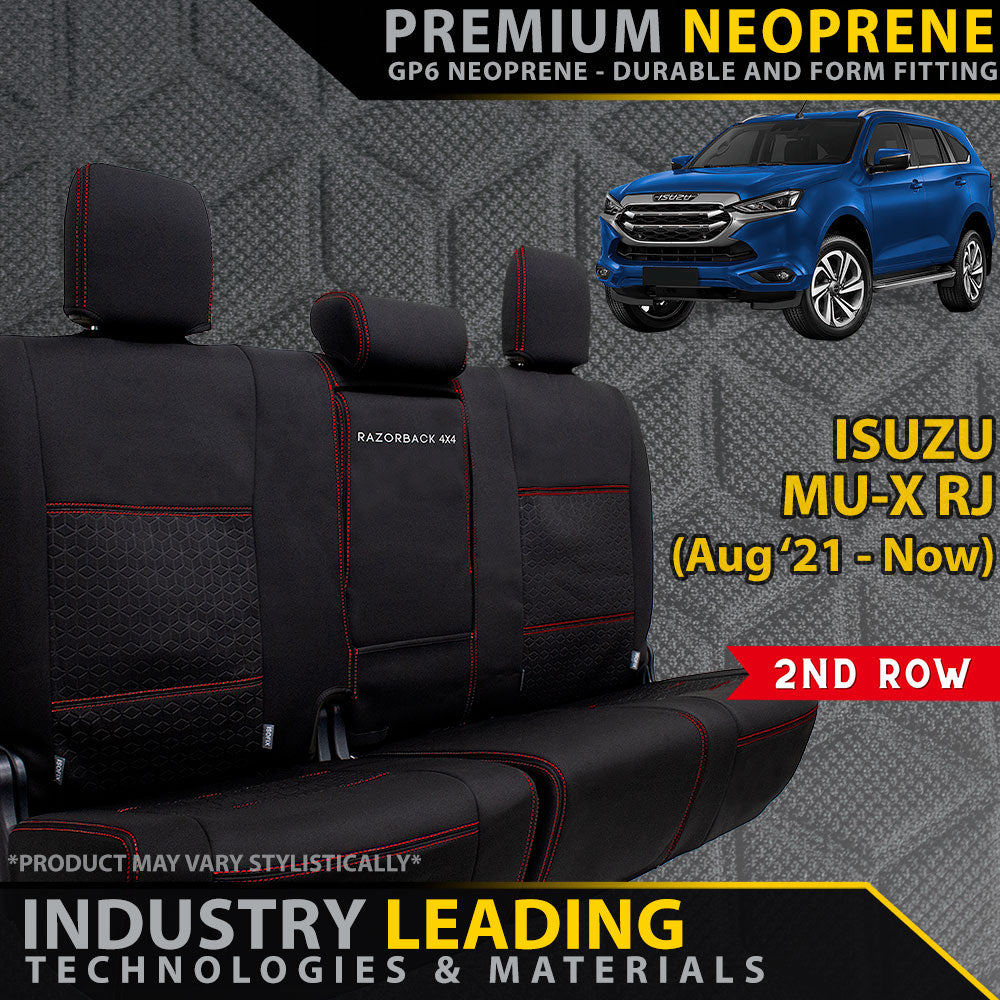 Isuzu MU-X RJ Premium Neoprene 2nd Row Seat Covers (Made to Order)