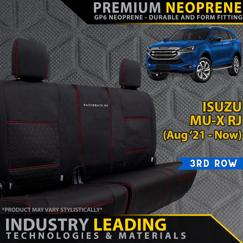 Isuzu MU-X RJ Premium Neoprene 3rd Row Seat Covers (Made to Order)