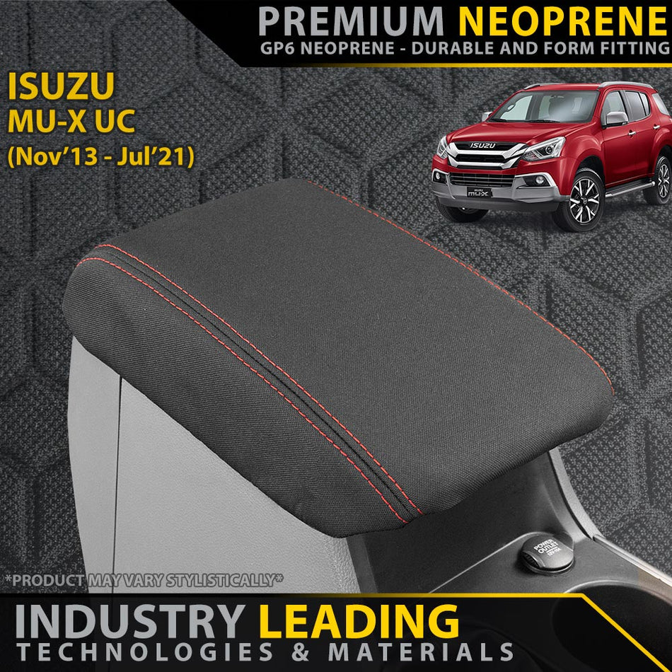 Isuzu MU-X UC Premium Neoprene Console Lid (Made to Order)-Razorback 4x4