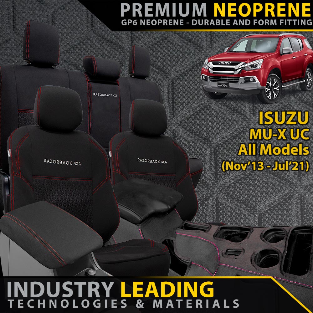Isuzu MU-X UC Premium Neoprene Full Bundle (Made to Order)-Razorback 4x4
