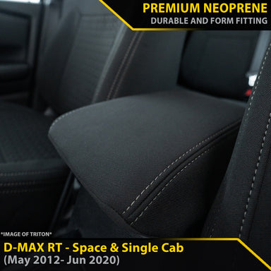 Isuzu D-MAX RT Extra & Single Cab GP6 Premium Neoprene Console Lid (Made to Order)-Razorback 4x4