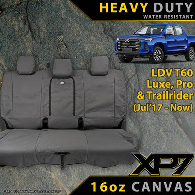 LDV T60 Heavy Duty XP7 Canvas Rear Row Seat Covers (Made to Order)-Razorback 4x4