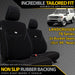 Landcruiser 78 Series (2x Buckets) Neoprene 2x Front Seat Covers (Made to Order)-Razorback 4x4