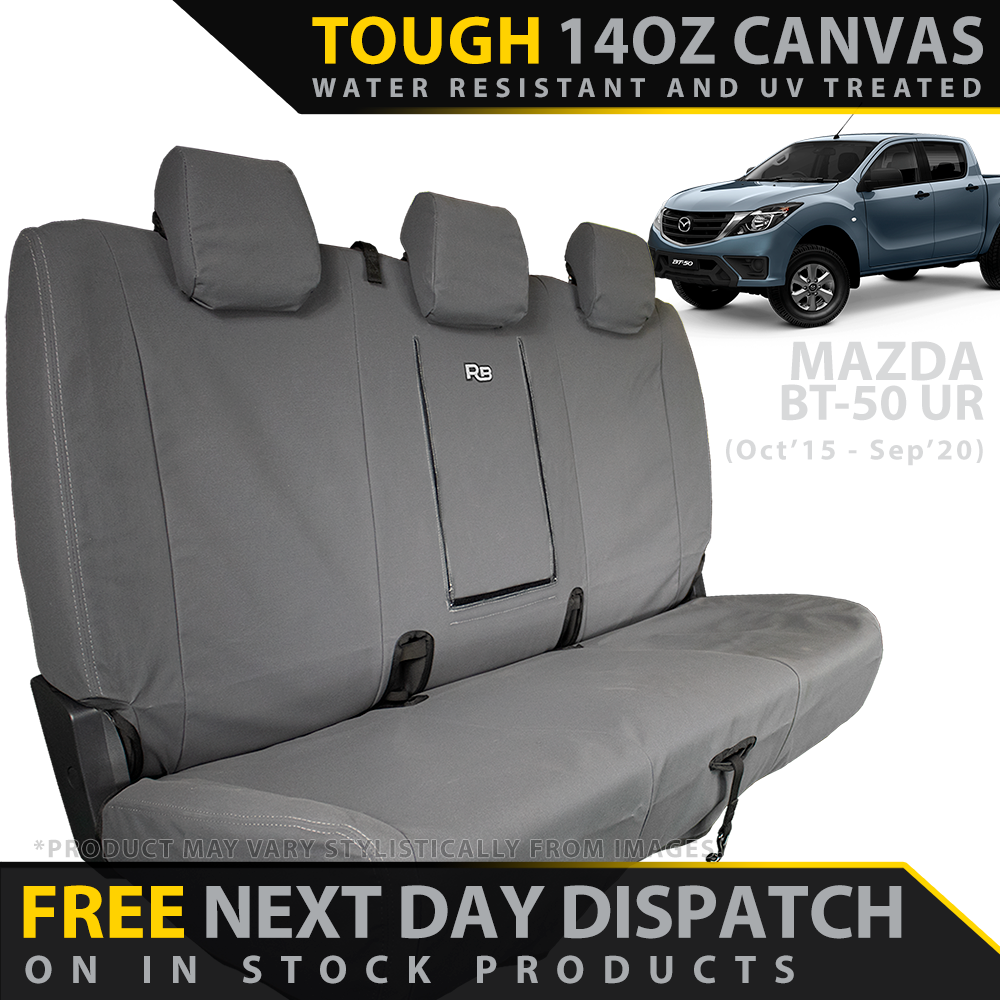 Mazda BT-50 UR - XP6 Tough Canvas Rear Row Seat Covers - Unbranded (In Stock)