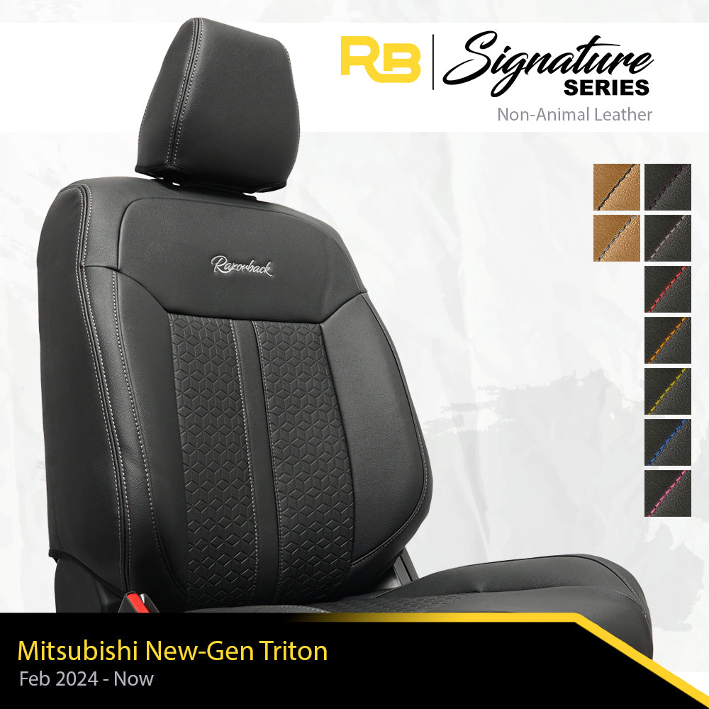 SIGNATURE SERIES Front Row Seat Covers - Mitsubishi New-Gen Triton (Ma ...