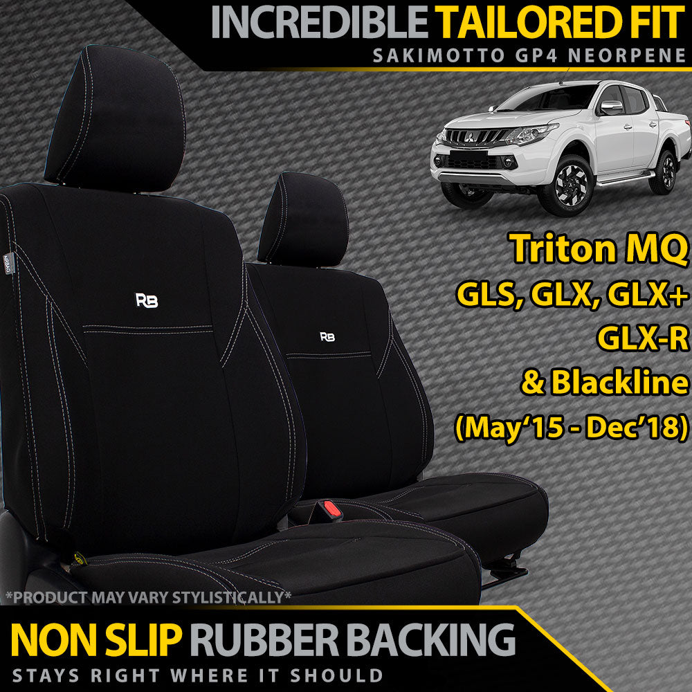 Mitsubishi Triton MQ Neoprene 2x Front Seat Covers (Available)