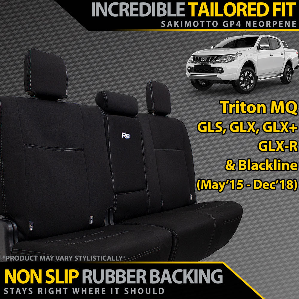 Mitsubishi Triton MQ Neoprene Rear Row Seat Covers (In Stock)
