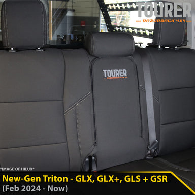 Mitsubishi New-Gen Triton GP9 Tourer Rear Row Seat Covers (Made to Order)-Razorback 4x4