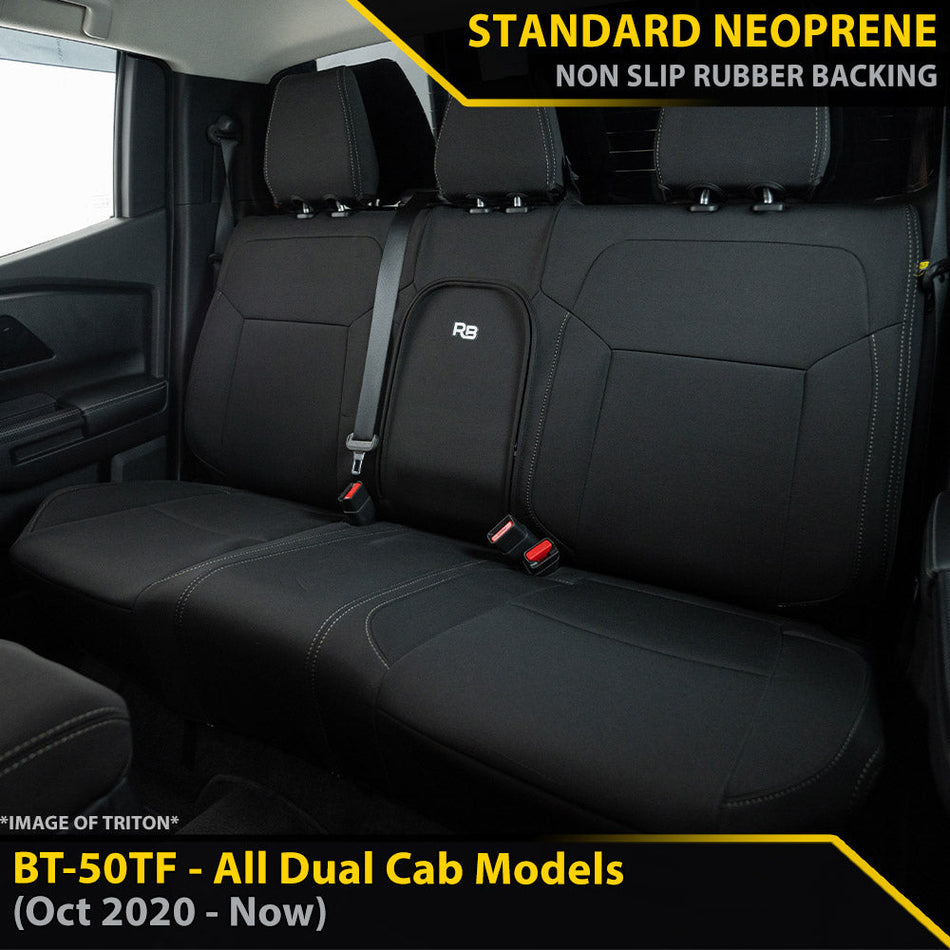 Mazda BT-50 TF Neoprene Rear Row Seat Covers (Available)-Razorback 4x4