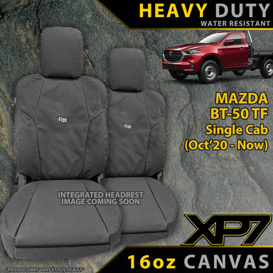 Mazda BT-50 TF Single Cab Heavy Duty XP7 Canvas Front Seat Covers (Available)-Razorback 4x4
