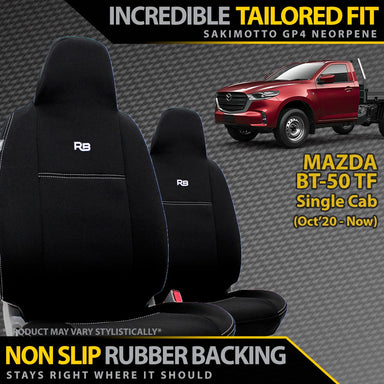 Mazda BT-50 TF Single Cab Neoprene Front Seat Covers (Available)-Razorback 4x4