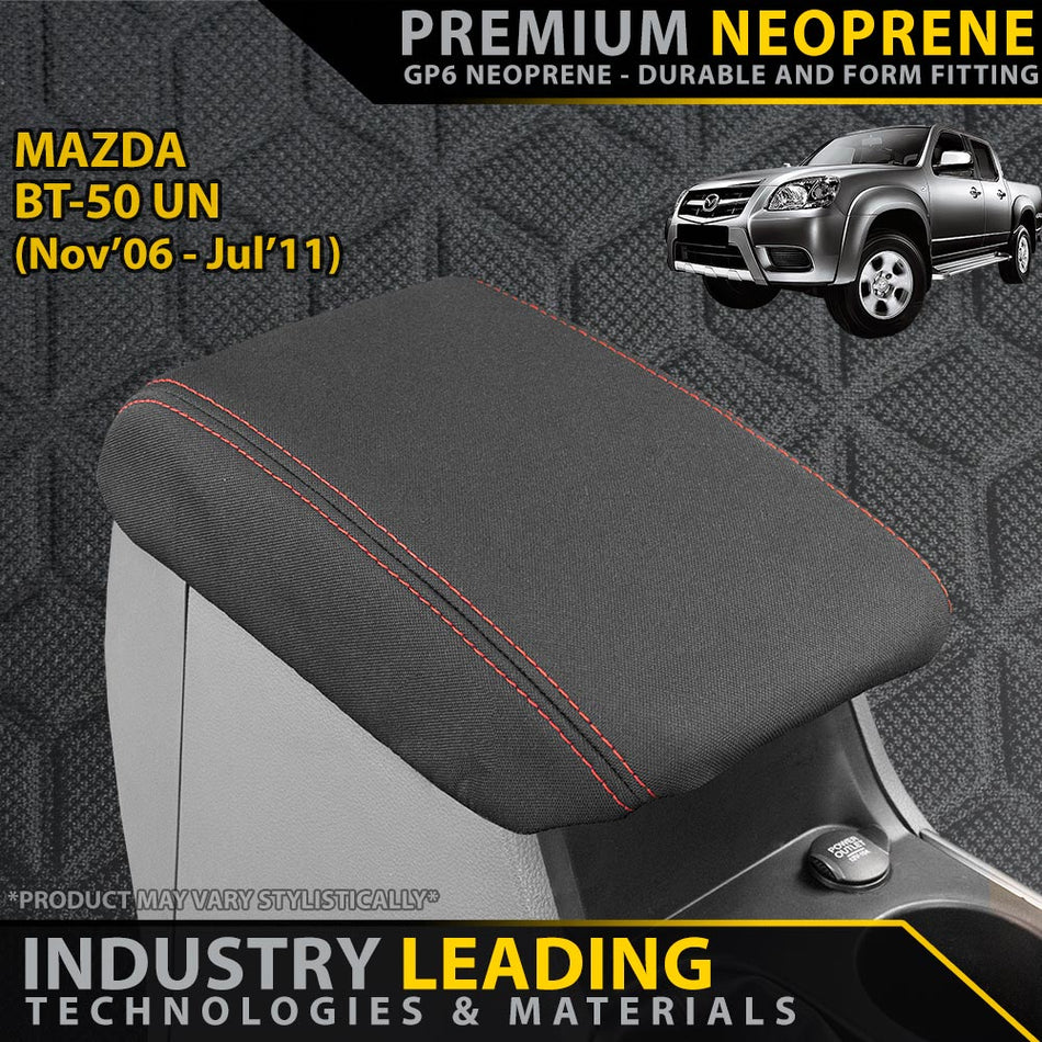 Mazda BT-50 UN Premium Neoprene Console Lid (Made to Order)-Razorback 4x4