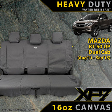 Mazda BT-50 UP Heavy Duty XP7 Canvas Rear Row Seat Covers (Available)-Razorback 4x4
