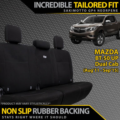 Mazda BT-50 UP Neoprene Rear Row Seat Covers (Available)-Razorback 4x4