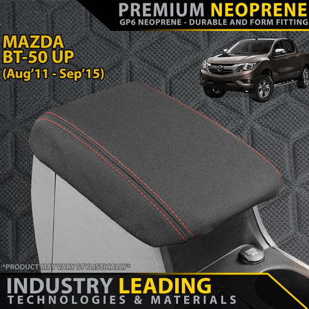 Mazda BT-50 UP Premium Neoprene Console Lid (Made to Order)-Razorback 4x4