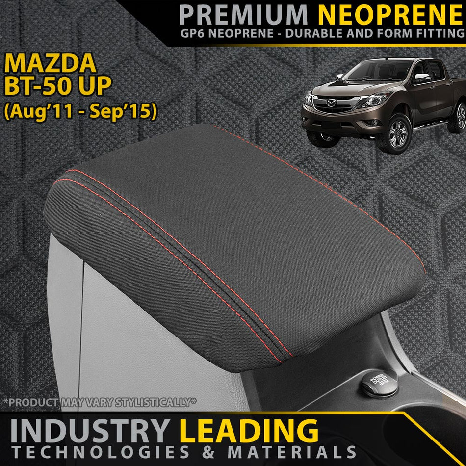 Mazda BT-50 UP Premium Neoprene Console Lid (Made to Order)-Razorback 4x4