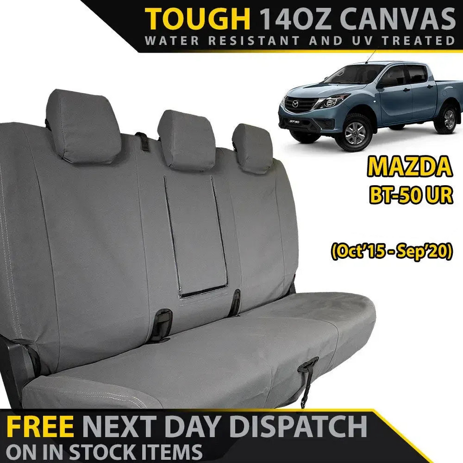Mazda BT-50 UR - XP6 Tough Canvas Rear Row Seat Covers - Unbranded (In Stock)