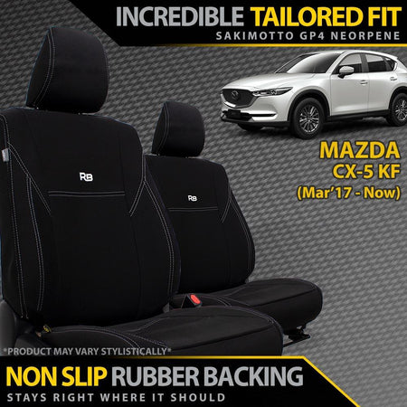 Mazda CX-5 KF Neoprene 2x Front Seat Covers (In Stock)-Razorback 4x4
