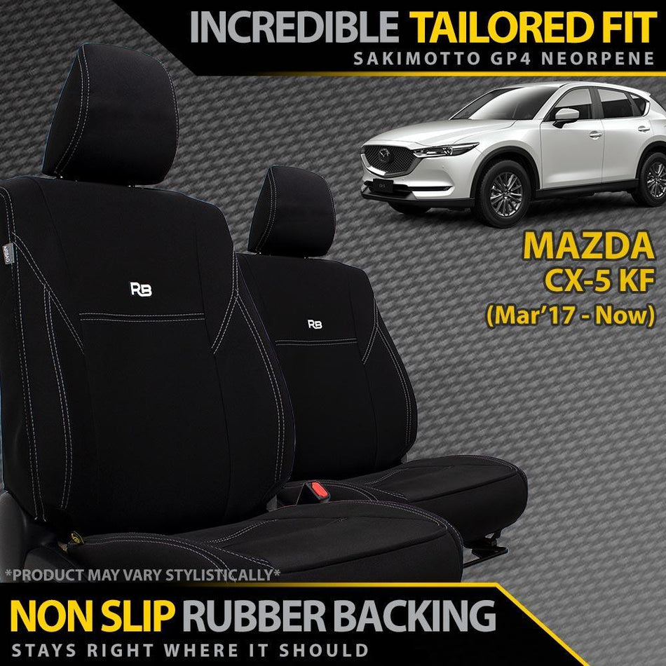 Mazda CX-5 KF Neoprene 2x Front Seat Covers (In Stock)-Razorback 4x4