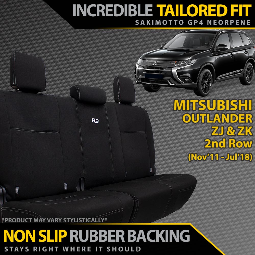 Mitsubishi Outlander ZJ & ZK Neoprene 2nd Row Seat Covers (Made to Order)