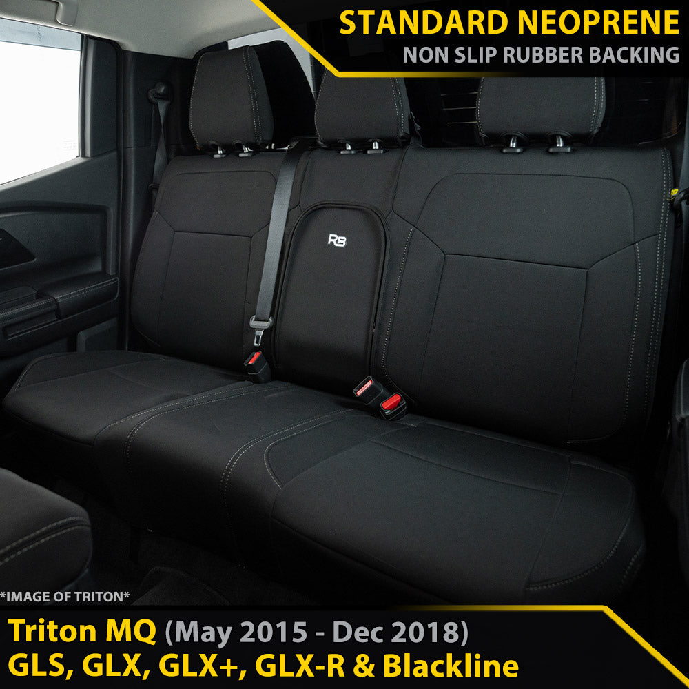 Mitsubishi Triton MQ Neoprene Rear Row Seat Covers (In Stock)