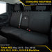 Mitsubishi Triton MQ Neoprene Rear Row Seat Covers (In Stock)-Razorback 4x4