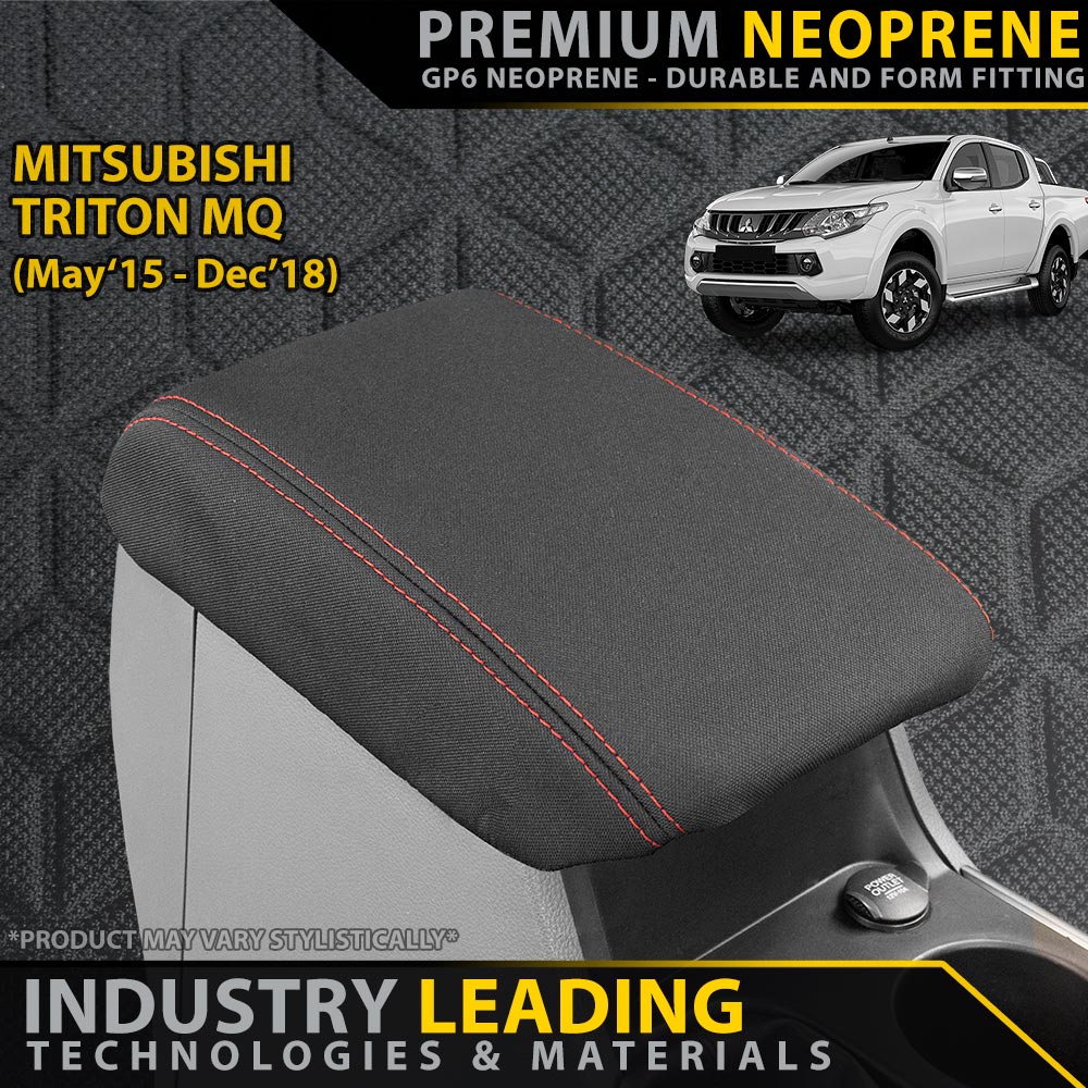 Mitsubishi Triton MQ Premium Neoprene Console Lid (Made to Order)-Razorback 4x4