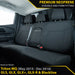 Mitsubishi Triton MQ Premium Neoprene Rear Row Seat Covers (Available)-Razorback 4x4