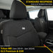 Mitsubishi Triton MR GLS Premium & GSR Neoprene 2x Front Row Seat Covers (Made to Order)-Razorback 4x4