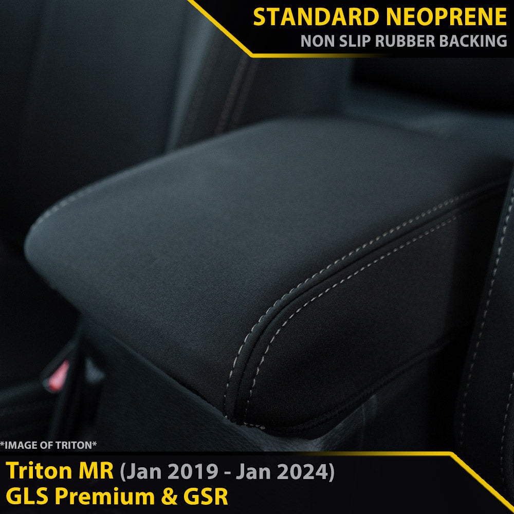 Mitsubishi Triton MR GLS Premium & GSR Neoprene Console Lid (Made to Order)-Razorback 4x4