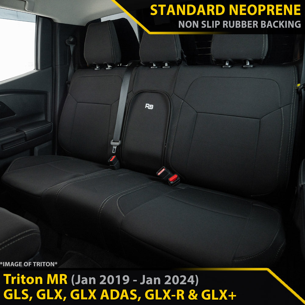 Mitsubishi Triton MR Neoprene Rear Row Seat Covers (In Stock)