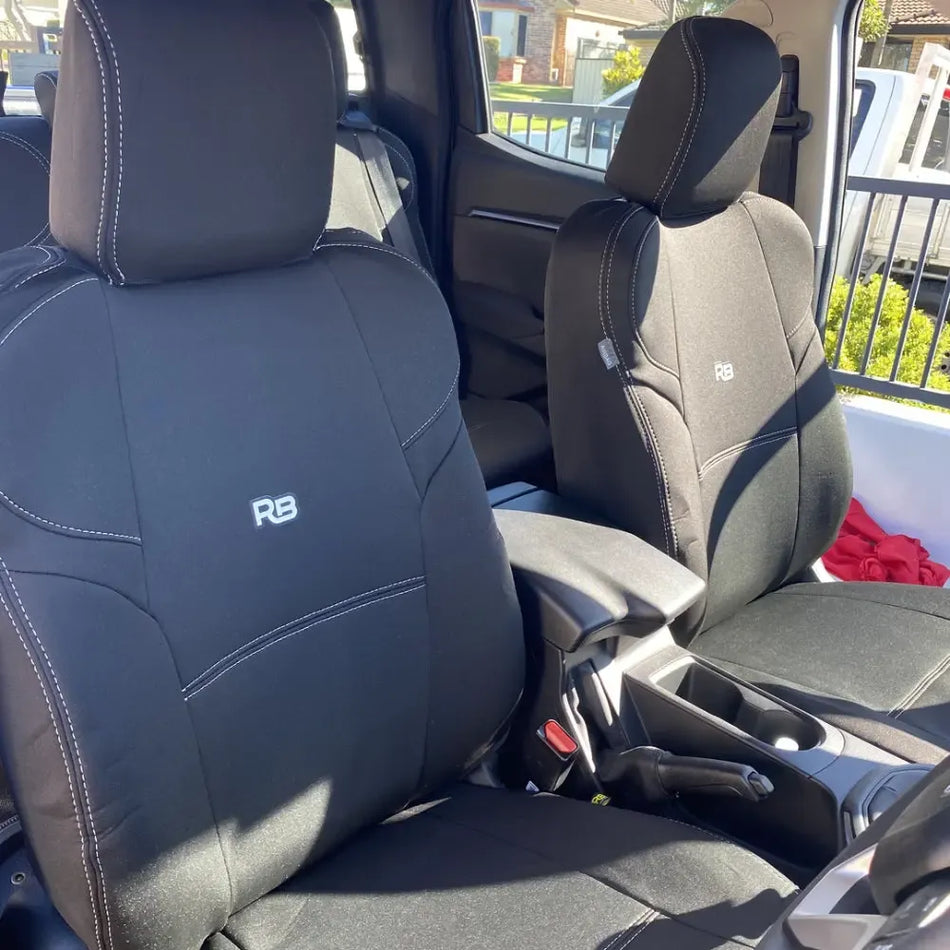 Isuzu D-Max RG - SX - Dual & Space Cab - GP4 Neoprene 2x Front Seat Covers (Available)