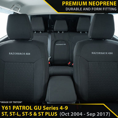 Nissan Patrol GU Wagon Series 4-9 ST, ST-L & ST Plus GP6 Neoprene Bundle (Made to Order)-Razorback 4x4