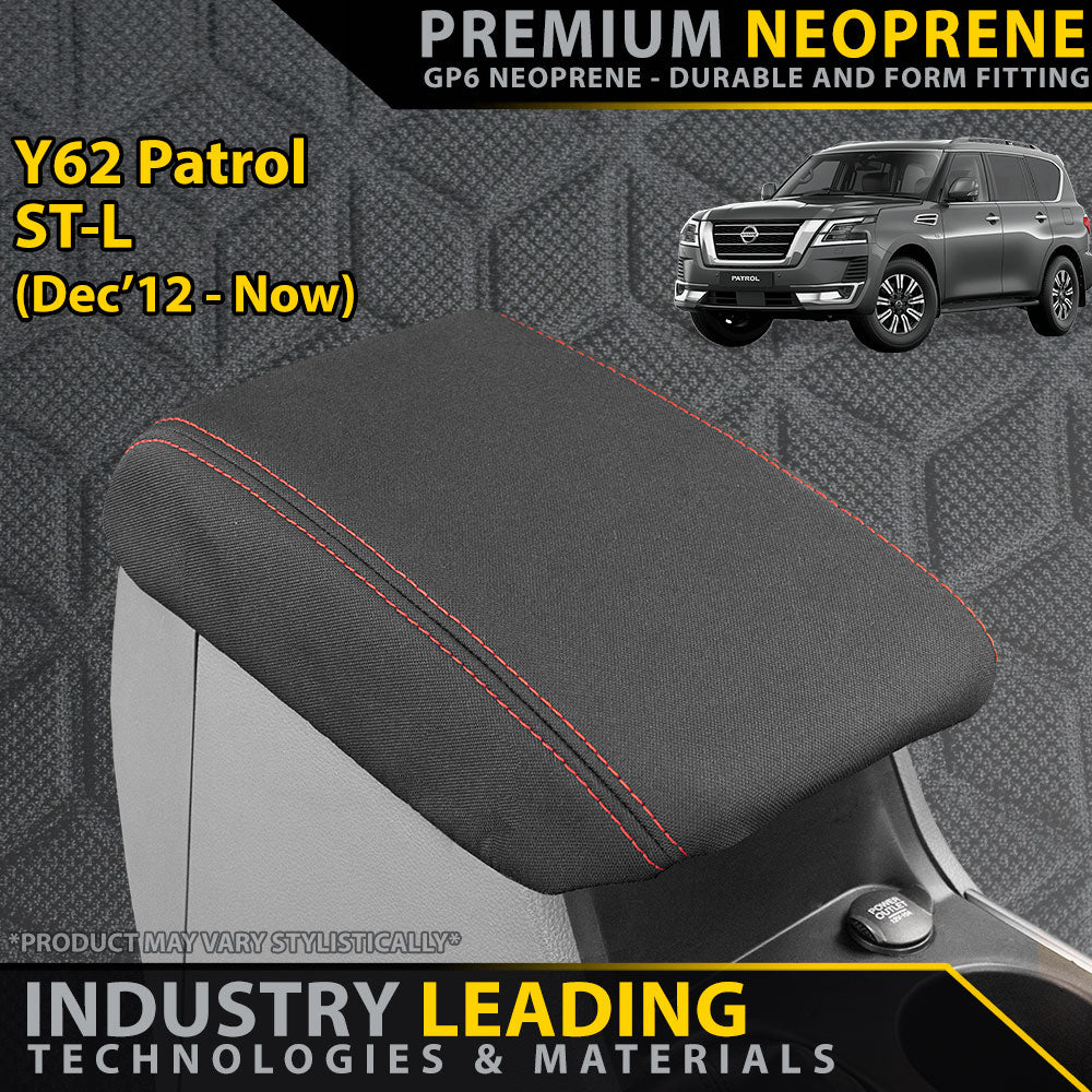 Nissan Y62 Patrol ST-L Premium Neoprene Console Lid (Made to Order)