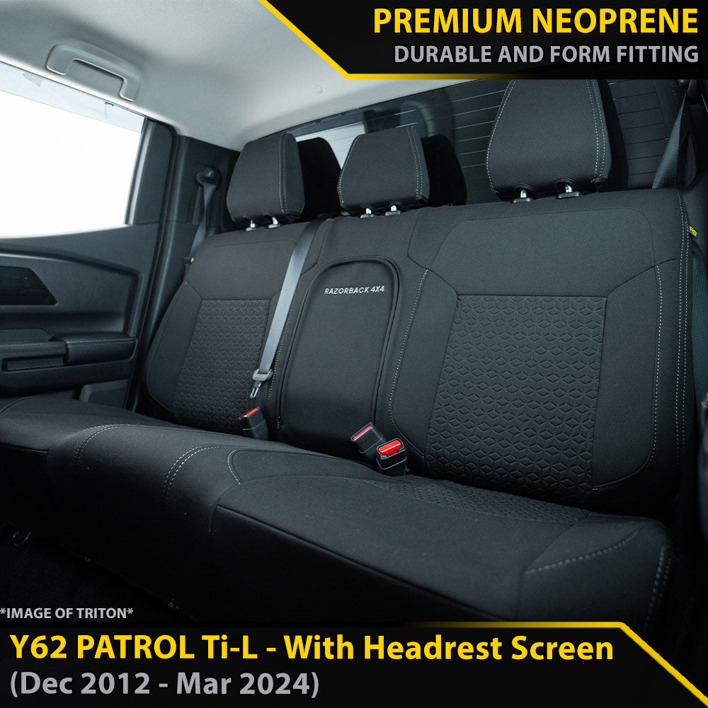 Nissan Patrol Y62 Ti-L GP6 Premium Neoprene 2nd Row Seat Covers (Available)