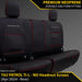 Nissan Patrol Y62 Ti-L (MY24+) GP6 Premium Neoprene 3rd Row Seat Covers (Made to Order)-Razorback 4x4